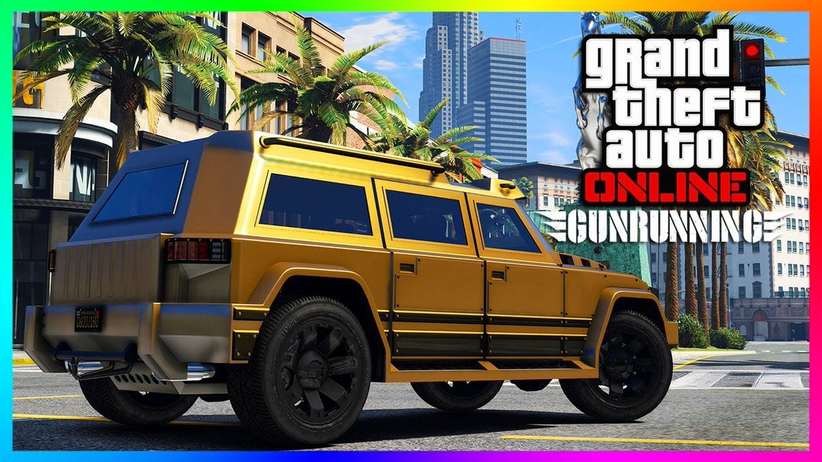 Gold HVY Nightshark, Grand Theft Auto Online Gunrunning artwork