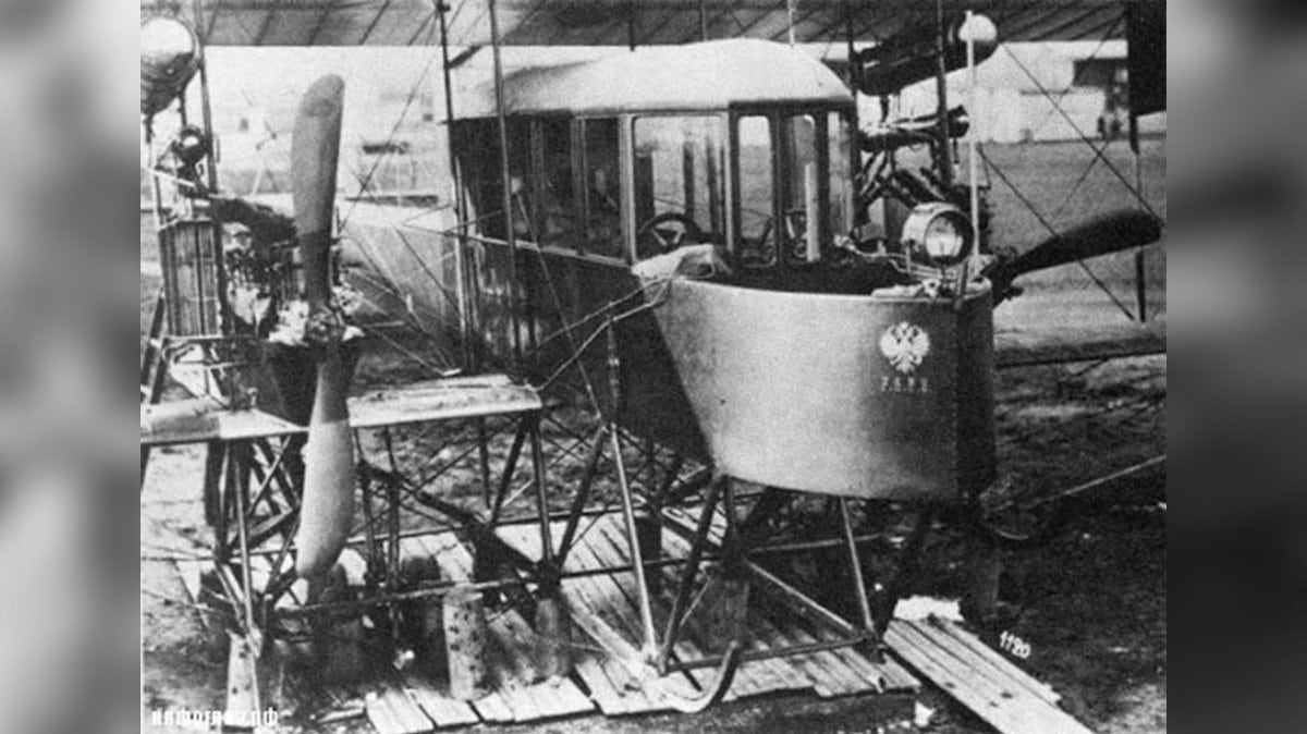 Early Russo-Balt aircraft under construction, archive photograph