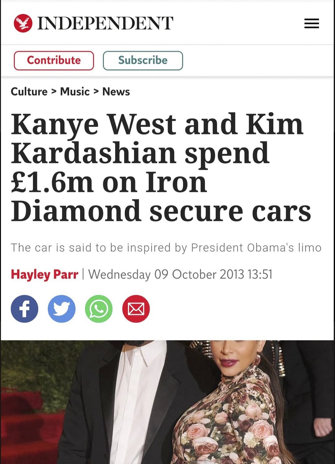 The Independent on the £1.6m Iron Diamond cars of Kanye West and Kim Kardashian