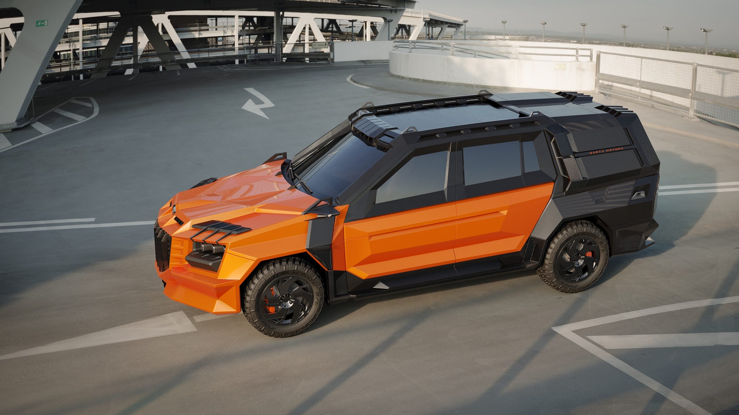 DARTZ Prombron’ Black Alligator Black Tiger Moon Edition in orange and naked carbon